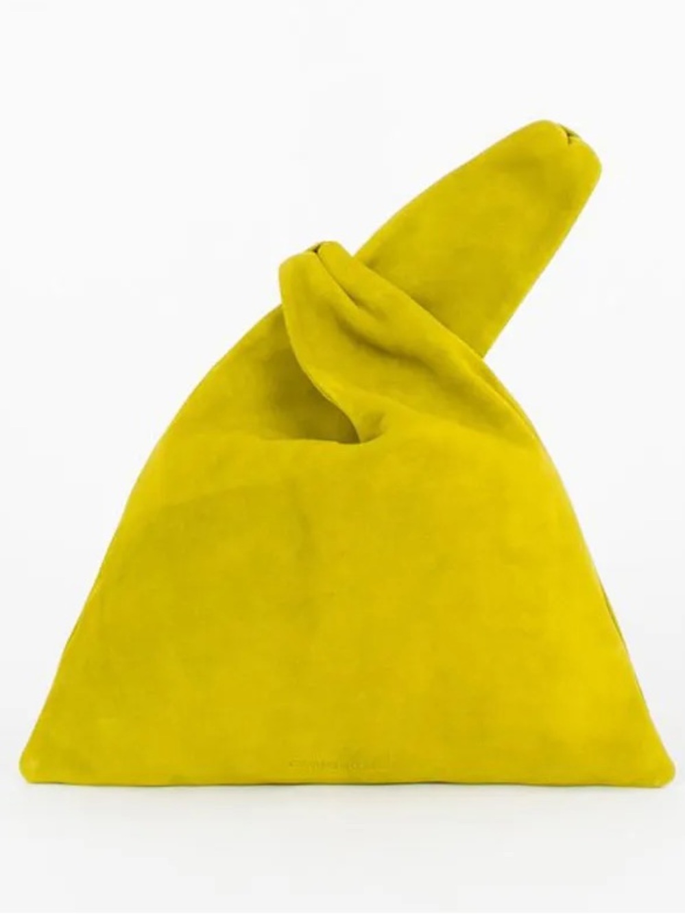 NEW Creatures of Comfort Malia Chartreuse Lime Green Suede Leather Bag